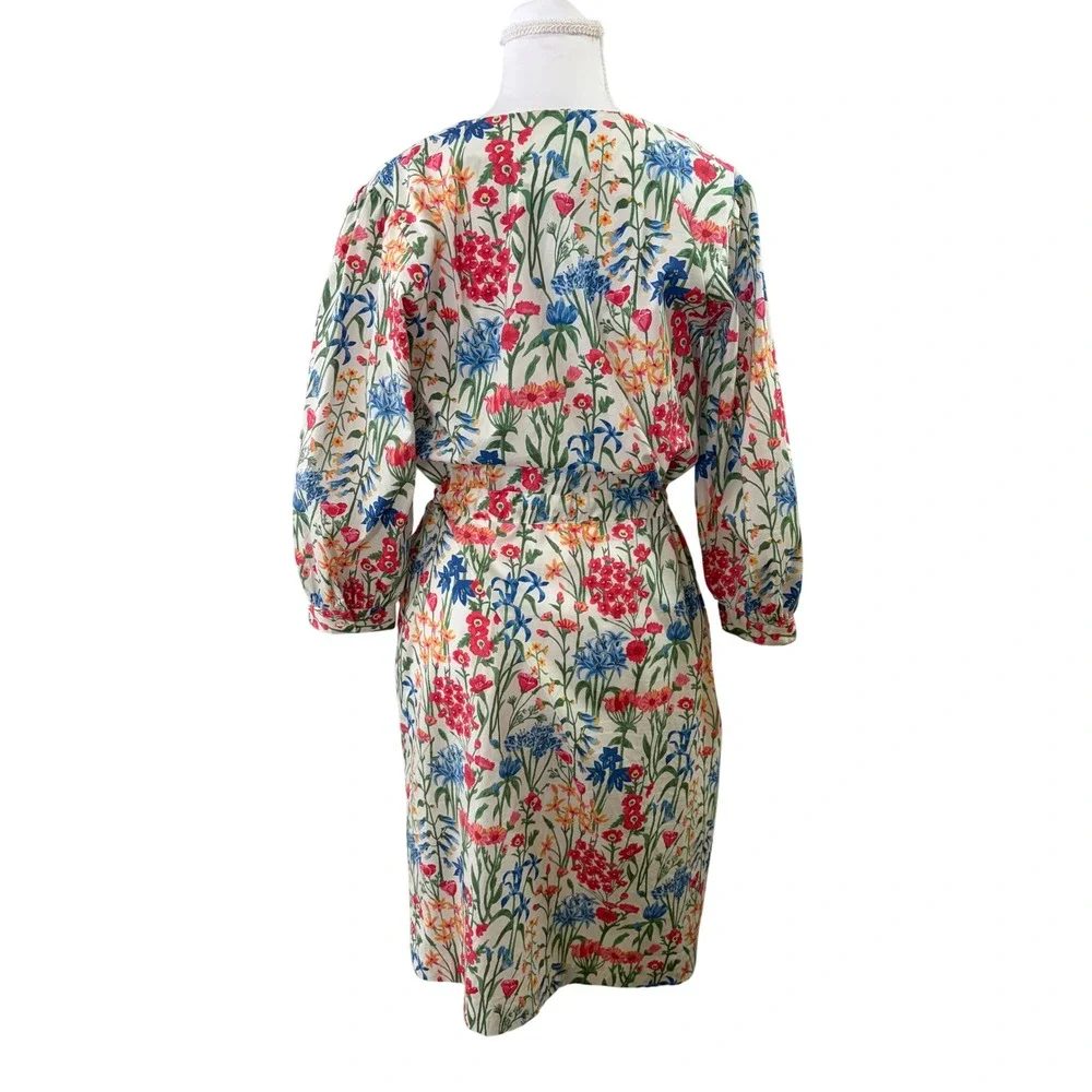 J MCLAUGHLIN Evalyn Madeira Garden Floral Dress XS bridal Garden‎ Party Brunch